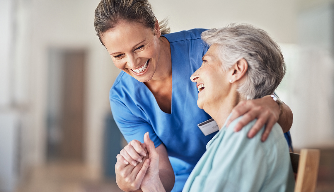 caregiver and patient